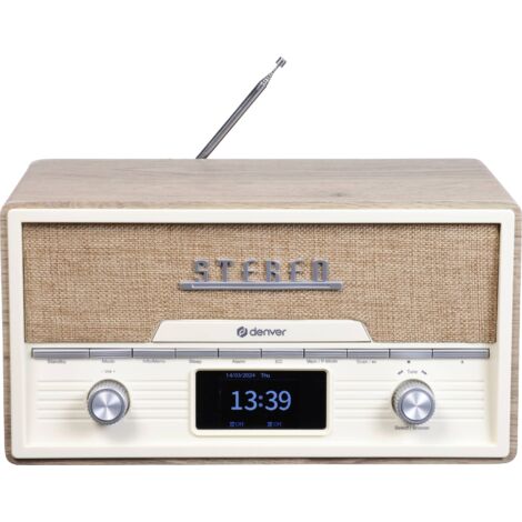 Denver MDA-525LW LIGHT WOOD Radio de table DAB+, FM bois (clair) Y692463