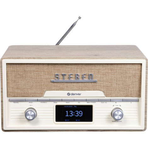 Denver MDA-525LW LIGHT WOOD Tischradio DAB+, UKW    Holz (hell)