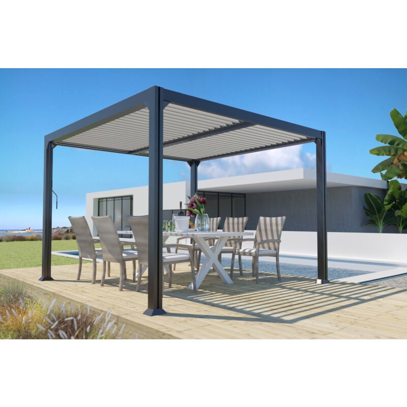 Denver - Pergola Autoportante Bioclimatique 3X3M En Aluminium