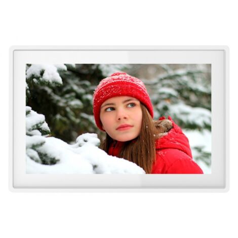 Denver PFF-1021WHITE cornice digitale White 25,6 cm (10,1") Touch screen Wifi