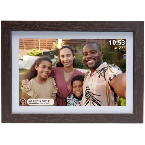 Denver PFF-1042DWMK2 cadre photo digital Bois 25,6 cm (10.1") écran tactile Wifi