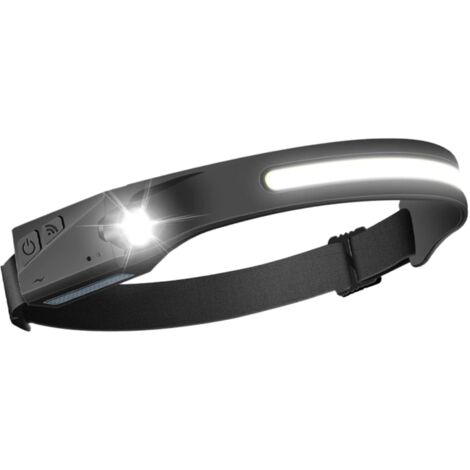 Denver SSH-50 LED-Stirnlampe conbatteria ricaricabile e sensore