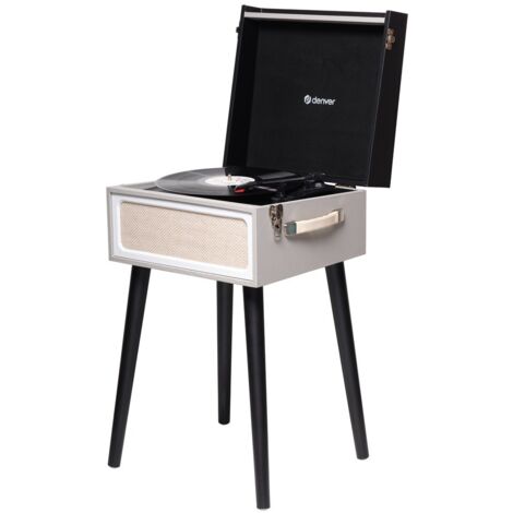 Denver Table tournante VPR-250 Noir, Gris