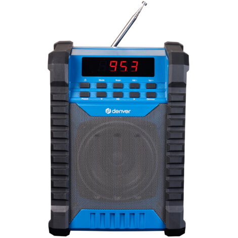 Denver WRB-60 transmisor FM Bluetooth Azul, Gris