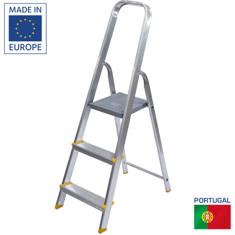 DENZEL - Escabeau 3 marches en aluminium - jusqu'à 150 kg