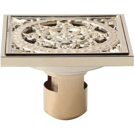 Déodorant pour Siphon de Sol en Cuivre Anti-Odeurs - Kit Évacuation WC Salle de Bain Maison Hôtel (Type Profond)