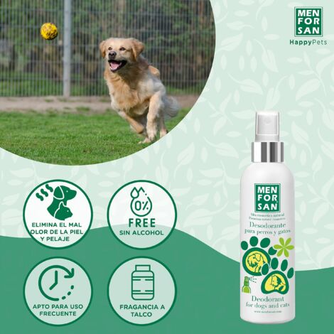 Deodorante Menforsan 125ml per cani e gatti