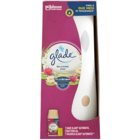 DEODORANTE PER AMBIENTE GLADE AUTOMATIC BASE CON RICARICA DA 269ML NEW RELAX