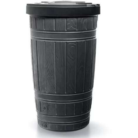 DepÃ³sito para agua de lluvia WOODCAN 265L., dimensiones (mm) 648x648x1128, color Negro