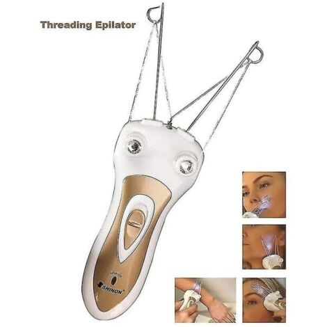 Depiladora eléctrica facial, depiladora de eje, depiladora de hilo de algodón, depiladora recargable, maquinilla de afeitar