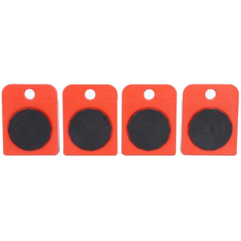 Déplaceur Furniture Mover Lifter Outil Transport Léger Roller Slides Heavy Duty avec Bar Ripping: 4 Paquets ABS Pads 8 Roues Rotatif 360°, Maximum Charge 150kg/330lb.