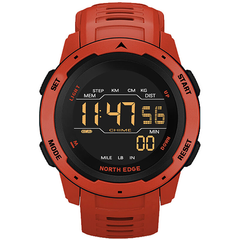 

Reloj digital para hombre, relojes deportivos para hombre, reloj despertador con podometro de doble tiempo, reloj digital resistente al agua de 50 M,