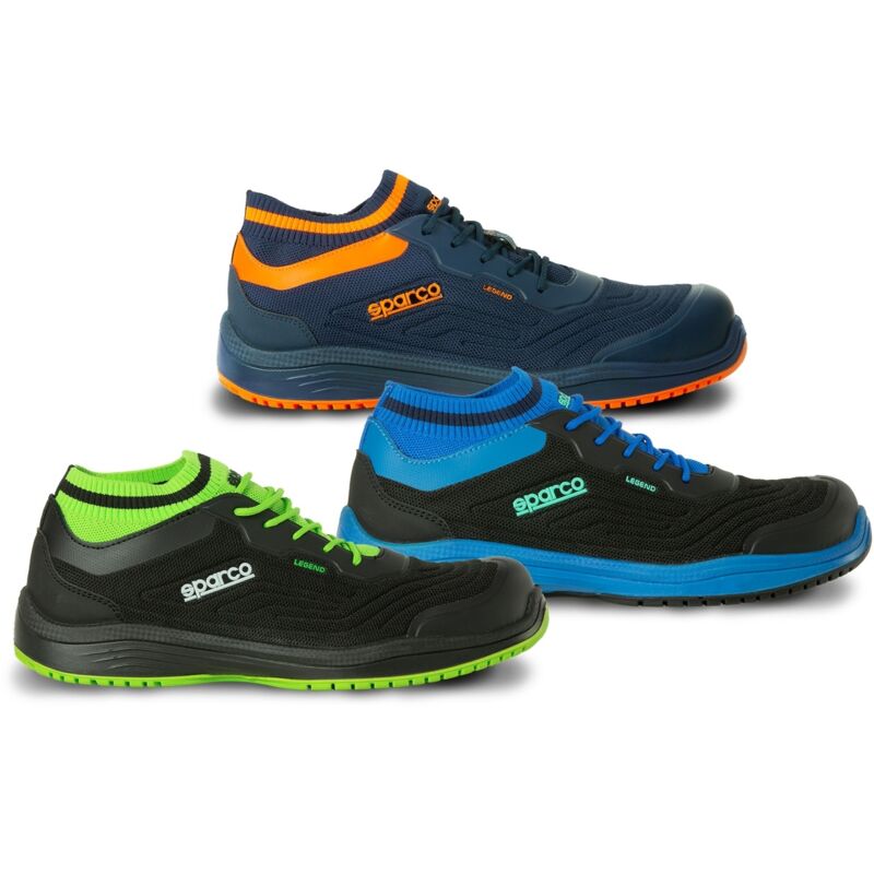 Chaussures de sécurité Sparco legend flap esd S1P src (bleu marine/orange)