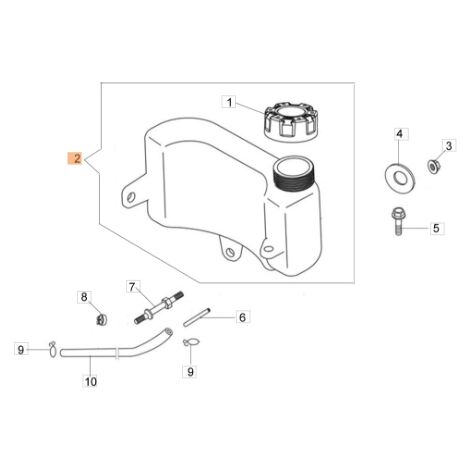 Depósito cortacésped modelos G44PK G44TK ORIGINAL EMAK L66150436