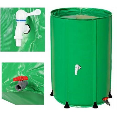 Depósito de agua de lluvia plegable de 500L