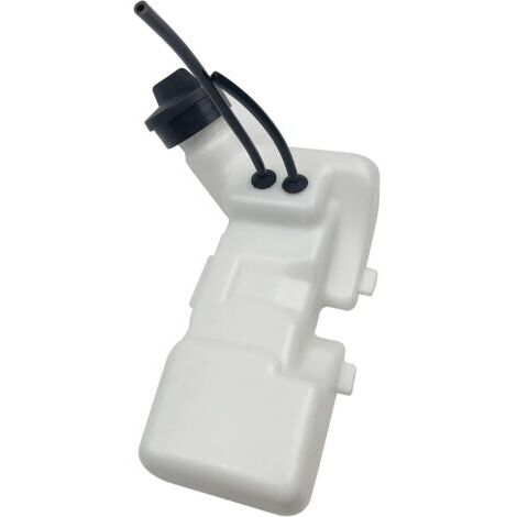 Depósito de combustible de plástico blanco, repuesto para cortasetos y desbrozadoras - 145 g, 185 x 120 x 100 mm