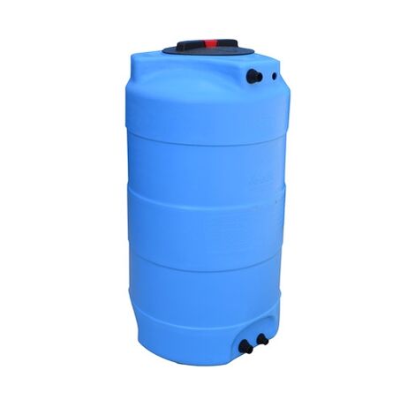 Depósito de Agua de Prolipropileno 300 l. para agua, Gris granito. Incluye  Tapadera + Grifo. Diámetro 82cm, Alto 86cm.