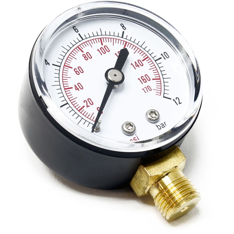 

Depósito de presión / manómetro radial DN8 (1/4") 12,9mm 0-12bar