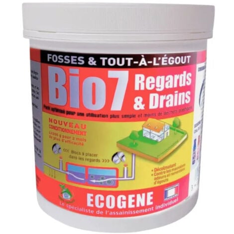 AB7 INDUSTRIE Depósito escéptico y desagües de red, BIO 7, 800 g