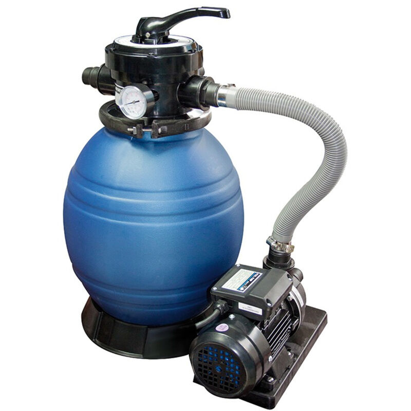 Filtro De Arena Con Prefiltro Qp Monobloc 600 De 11.400 L/H Bomba Depuradora 1,5 Hp Para Piscinas Elevadas