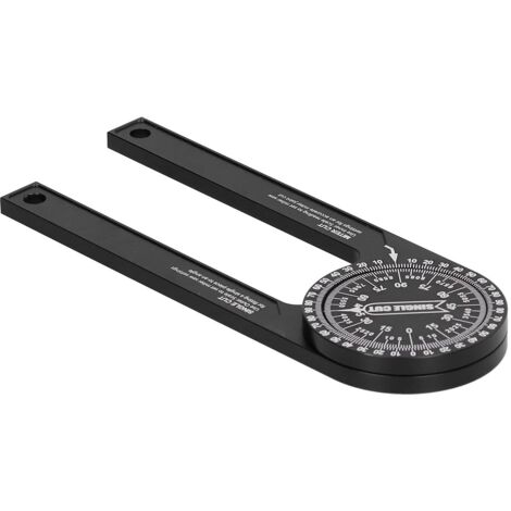 Der Winkelmesser aus hochpräzisem Aluminiumlegierungsmaterial gewährleistet eine einfache und genaue Winkelmessung.