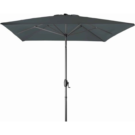Derby Sonnenschirm / Kurbelschirm "Basic Lift neo 200 x 250", 200 x 250 cm, anthrazit, Bezug aus 100% Polyester, Gestell aus Aluminium, 6,4 kg Sonnenschirm / Kurbelschirm "Basic Lift neo 200 x 250", a