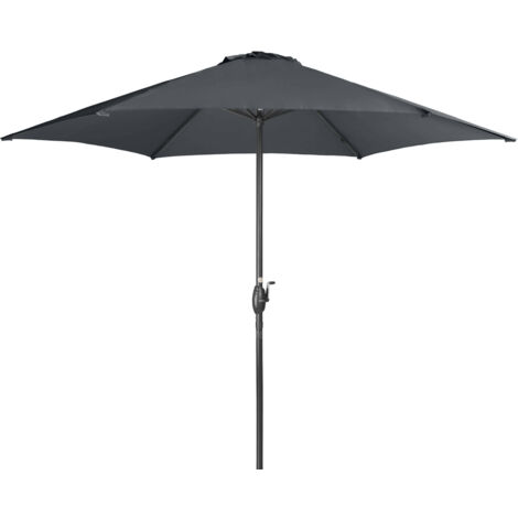 Derby Sonnenschirm / Kurbelschirm "Basic Lift neo 300", Ø 300 cm, anthrazit, Bezug aus 100% Polyester, Gestell aus Aluminium, 28,5 kg Sonnenschirm / Kurbelschirm "Basic Lift neo 300", anthrazit, Ø 300