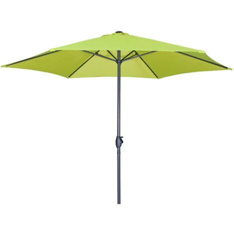 Derby Sonnenschirm / Kurbelschirm "Basic Lift neo 300", Ø 300 cm, apfelgrün, Bezug aus 100% Polyester, Gestell aus Aluminium, 28,5 kg Sonnenschirm / Kurbelschirm "Basic Lift neo 300", apfelgrün, Ø 300