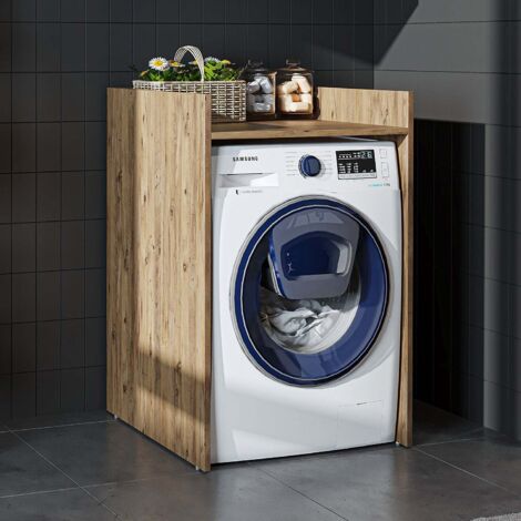 Derin Washing Machine Cabinet, 65cm - Oak Effect