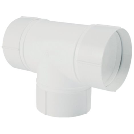 Derivación en T circular blanca Blanco Ø100 Blanco Ø100