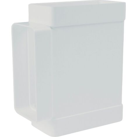 Derivación en T rectangular blanca Blanco 55x110 Blanco 55x110