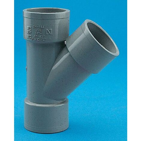 DERIVACION HEMBRA-HEMBRA PVC 45 50