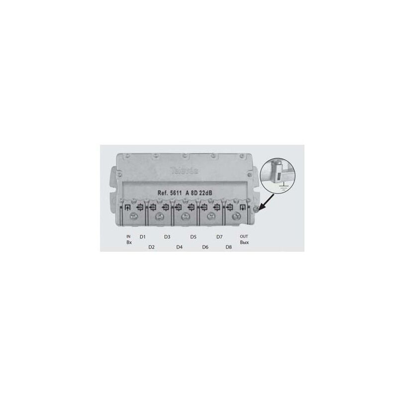 

Derivador 8 direcciones 22 dB EasyF 5611 - Televes
