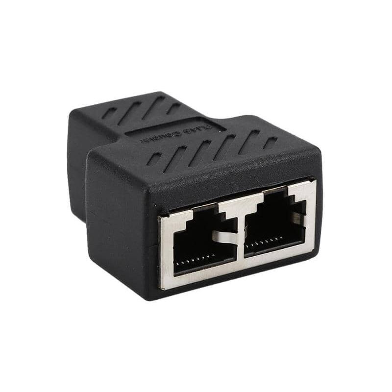 

Derivador RJ45 cat hembra 1 entrada 2 salidas