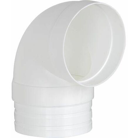 Derivation avec support DN 125 rond, blanc