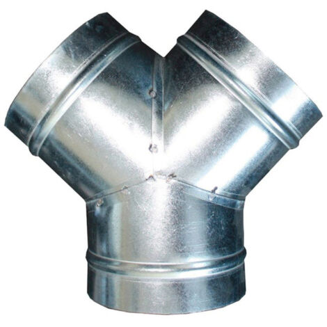 Dérivation (culotte) 45 degrés en acier galvanisé D 160x125x125 mm S&P (UNELVENT) 860676
