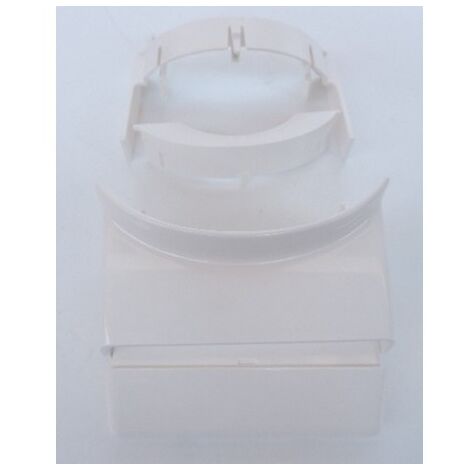 Dérivation pour goulotte à clippage direct vers passage de sol dimension 50X12mm / 92X20mm Legrand 075688