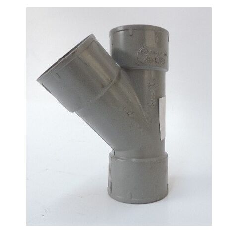 Dérivation PVC 45° femelle/femelle /femelle Ø 50mm pour reseau d'aspiration centralisée SYSTEMAIR 4050.1