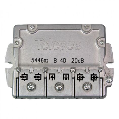 Derivatore 4 Vie 21Db 2400Mhz ( TELEVÉS ITALIA cod. 544602 )