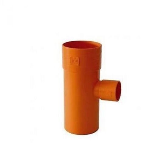 DERIVAZIONE 87° RIDOTTE IN PVC ARANCIO Diam. 100 x 50