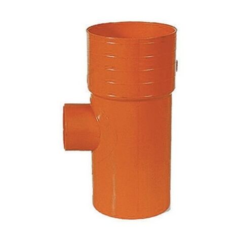 DERIVAZIONE  87°  RIDOTTE IN PVC ROSSO                                 Diam. 125 x 40