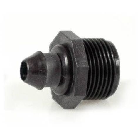 DERIVAZIONE CON GOMMINO FIL. MASCHIO PER TUBI PE 1 IRRITEC