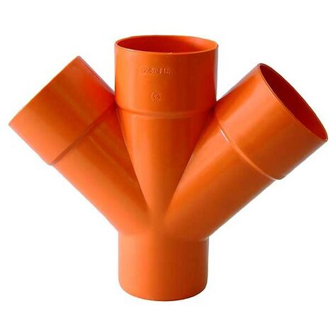 Derivazione doppia 45° in pvc : Diametro - 125