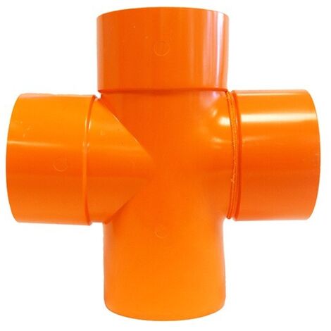 Derivazione Doppia 87.30° in PVC : Diametro - 80