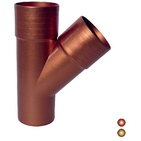 DERIVAZIONE PLUVIALE 45° Diam. 80 - Rame rosso