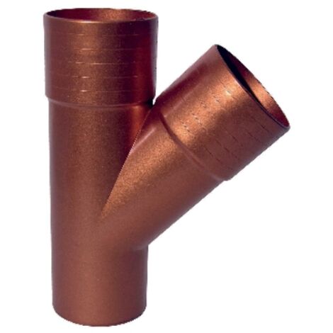 DERIVAZIONE PLUVIALE  45° Misura: Diam. 100 - Rame rosso