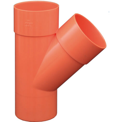 DERIVAZIONE PVC 45° DM 63 MF ARANCIO