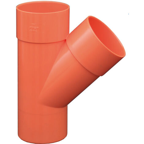 DERIVAZIONE  PVC 45°  DM 80  MF ARANCIO