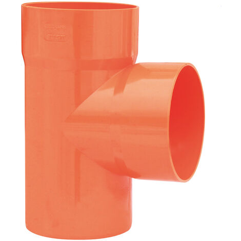 DERIVAZIONE PVC 87°   DM 80 MF  ARANCIO