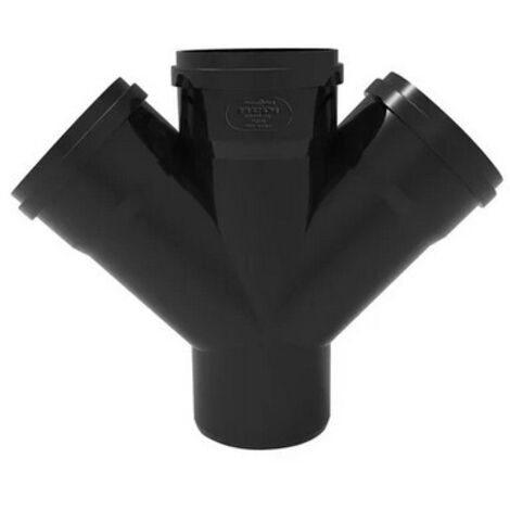 DERIVAZIONE TRIPLA PHONO BLACK 45° MF Diam. 100/50/50